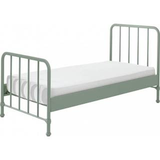 👉 Metaal Olive Green donkergroen Vipack Bronxx Bed 90 x 200 cm 5420070235693