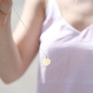 👉 9 Karaat hanger graveerplaat hart