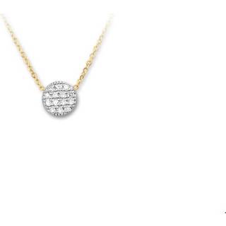 👉 Hals ketting goud diamant bicolor glanzend vrouwen active TFT Collier 0.07ct H SI 42 cm 8718834330676