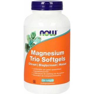 👉 Magnesium NOW trio softgels 180sft