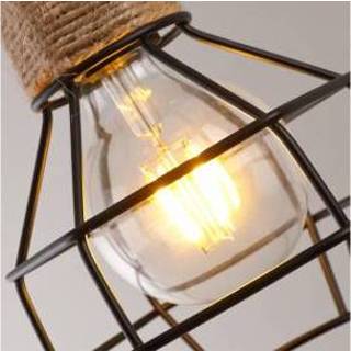 Industriële hanglamp touw One Size no color in de aanbieding 8719748422051