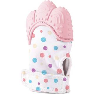 👉 One Size roze baby's BabyJem-Bijthandschoen-Jeuk-Speelgoed -Handschoen-Bijtring-Roze 8681049215260