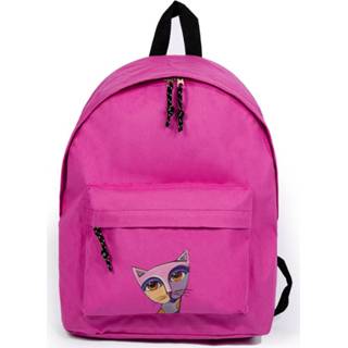 👉 Rugtas roze One Size meisjes BiggDesign Owl and City - Rugzak Schooltas Waterdicht 43cm 8681126422192