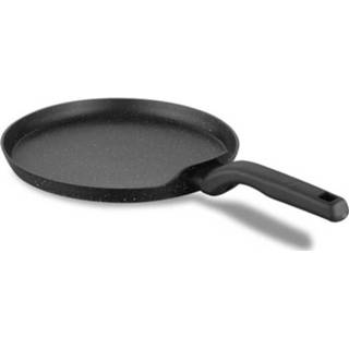 👉 Koekenpan One Size zwart Korkmaz - Crepe Pan Pannenkoekenpan 26 cm Graniet 8691607011227