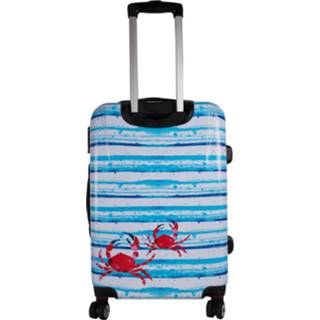 👉 Trolley koffer One Size blauw medium 4 wielen - Ruimbagage Reiskoffer 24inch 8681126412896