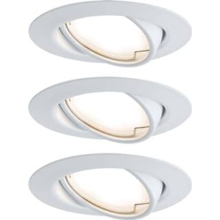 👉 Inbouw spot male wit Paulmann inbouwspot LED Coin Base kantelbaar 3x5W 4000870934234