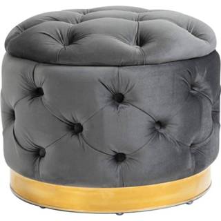 👉 Kruk active HOMCOM Vintage krukje met opbergruimte, kolengrijs 4250871287871