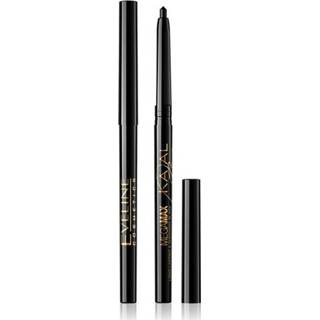 👉 Oogpotlood zwart One Size no color Eveline Cosmetics Kajal Mega Max Eyeliner Pencil Black 5901761915112