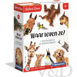 👉 Leer One Size no color Spelend leren - Waar leven ze 8005125669110