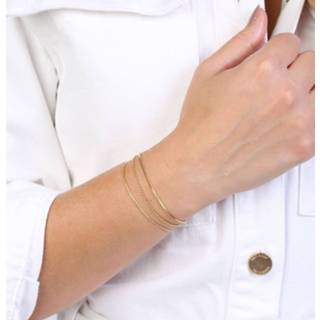 👉 Armband goudkleurig plated rond goud Goldplated facet bolletjes schakel 8719802113017