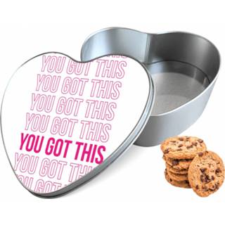 👉 Koektrommel wit aluminium hart you got this woon accessoires - Bewaarblik 14x15x5 cm 8720329635562