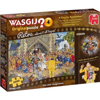 👉 Puzzel Wasgij 4 Retro Een dag om nooit te vergeten 1000 stukjes 8710126191767