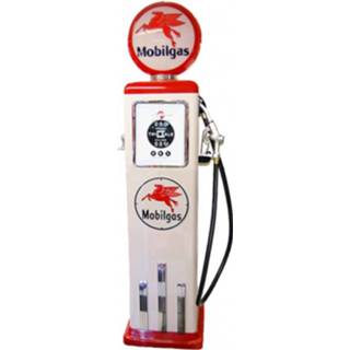 👉 Benzinepomp rood wit Mobilgas 8 Ball Elektrische Met Voet - & Reproductie 7434827317301