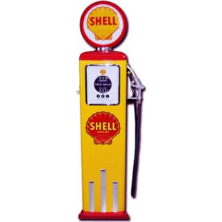 👉 Benzinepomp rood geel Shell 8 Ball Elektrische Met Voet - & Reproductie 7434821569515