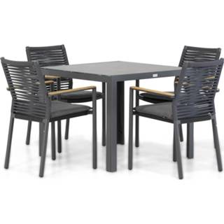 👉 Tuinset anthracite rope dining sets grijs-antraciet Santika Giovane/Varano 90 cm 5-delig 7423611632669