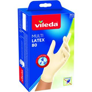 👉 Handschoenen active Vileda Multi Latex M//L 80 Stuks 4023103216976