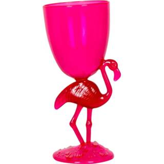 👉 Drinkbeker roze kunststof Boland Flamingo Junior 18 Cm 40 Cl 8712026525420