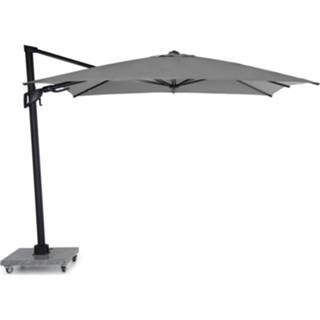 👉 Parasol antraciet grijs misty grey aluminium zweef parasols grijs-antraciet Santika Belize Deluxe 300x300 frame/ mid 7423635344364