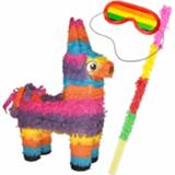 👉 Stokje Pinata van een Mexicaanse Ezel set met masker en stok