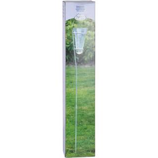 👉 1x Regenmeter/neerslagmeter glas met verzinkte grondpen groen 69 cm - Tuinartikelen - Regenmeters/neerslagmeters