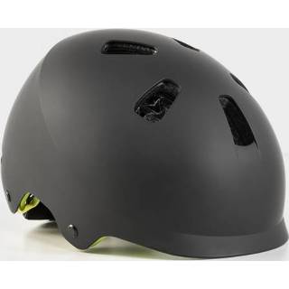 👉 Bike active kinderen wit zwart magenta ultramarijn donkergroen Bontrager Jet Wavecel Childrens Helmet Black/Volt (48-52 cm)