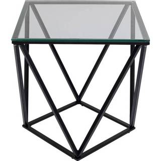 👉 Bijzettafel zwart metaal active Kare Cristallo Black 4025621856030
