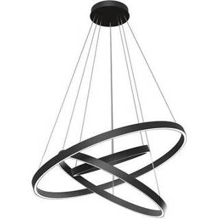 👉 Hanglamp zwart Maytoni - Rim � 80 cm (3 Ringen) 4251110059112