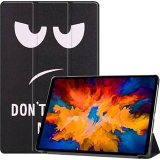 👉 Kunstleer Don't Touch meerdere kleuren stand flip hoes 3-Vouw sleepcover - Lenovo Tab P11 Pro 8720572141681