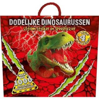 👉 Dinosaurus Dodelijke dinosaurussen stickerboek - Rebo Productions (ISBN: 9789036632171) 9789036632171