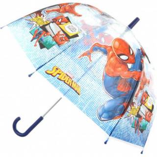👉 Paraplu blauw staal polyester junior transparant mannen Marvel Spider Man 48 cm staal/polyester 5203199097140