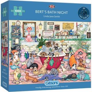 👉 Puzzel dieren legpuzzels Bert's Bath Night (1000 stukjes) 5012269063165