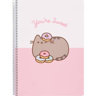 👉 Pusheen A4 notebook met ruitjes - You're sweet 8435497223052