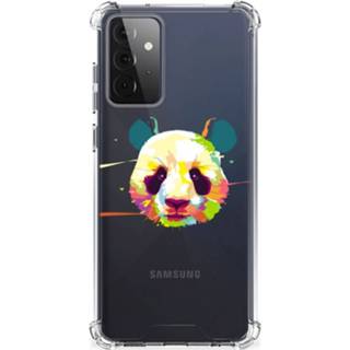 👉 Bumper hoesje Samsung Galaxy A72 4G/5G Stevig Panda Color 8720215825596