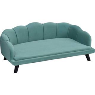 👉 Rugleuning groen active PawHut Huisdierensofa met zachte hoes | 6011620183183