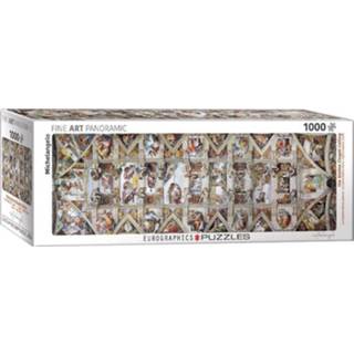 👉 Panoramapuzzel engels kunst legpuzzels Michelangelo - Sixtijnse Kapel Panorama Puzzel (1000 stukjes) 628136609609