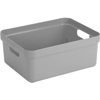 👉 Taupe/bruine opbergboxen/opbergmanden 9 liter kunststof