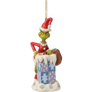 👉 Ornament The Grinch By Jim Shore Climbing In Chimney Hanging