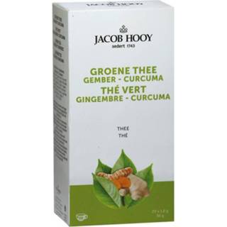 👉 Groene thee Jacob Hooy gember curcuma 12 zakjes 8712053352525