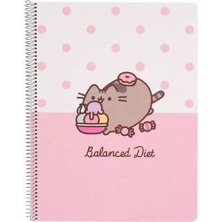 👉 Pusheen A4 notebook met lijntjes - Balanced Diet 8435497223083