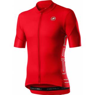 👉 Castelli Entrata V Jersey Rood XXL - Fietsshirts Heren