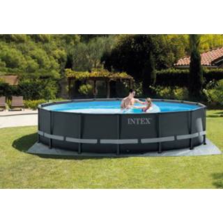 👉 Zwembad zwart Intex Ultra XTR Frame Pool - Zwembaden 488x122cm Rond 6941057413778