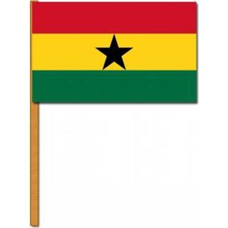 👉 Zwaaivlag One Size meerkleurig Ghana 8718758231134