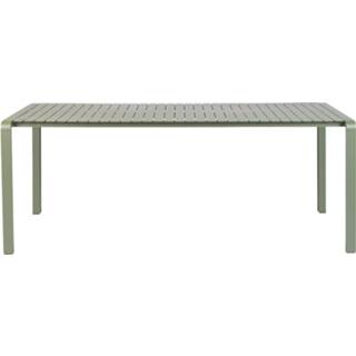 👉 Eettafel groen aluminium active Zuiver Vondel 214x97 cm 8718548055575