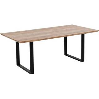 👉 Eettafel zwart bruin hout active Kare Symphony Black 160x80 cm 4025621845010