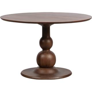 👉 Eettafel bruin hout active Be Pure BlancoØ120cm 8714713115464