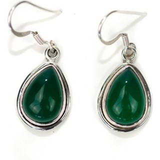 👉 Oorhanger groene zilver onyx Edelsteen Oorhangers 925 