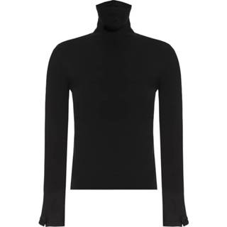 👉 Sweater m vrouwen zwart Turtleneck with cut-outs