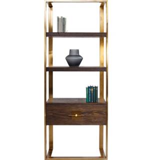 👉 Boekenkast bruin metaal Kare Design Osaka 210 x 82.4 45 4025621838777