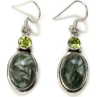 👉 Oorhanger zilver seraphiniet Edelsteen Oorhangers & Peridoot 925 