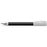 👉 Vulpen zwart edelhars Faber Castell Ambition geborsteld EF 4005401481423